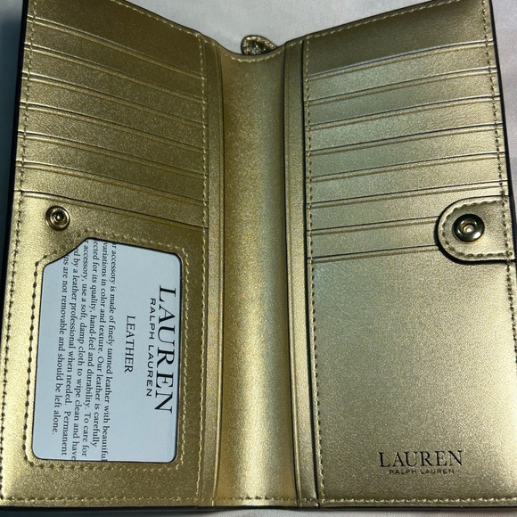 Ralph Lauren Gold Leather Wallet - Picture 5 of 13